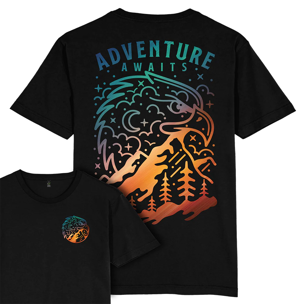 Adventure Awaits T-shirt / Back Print