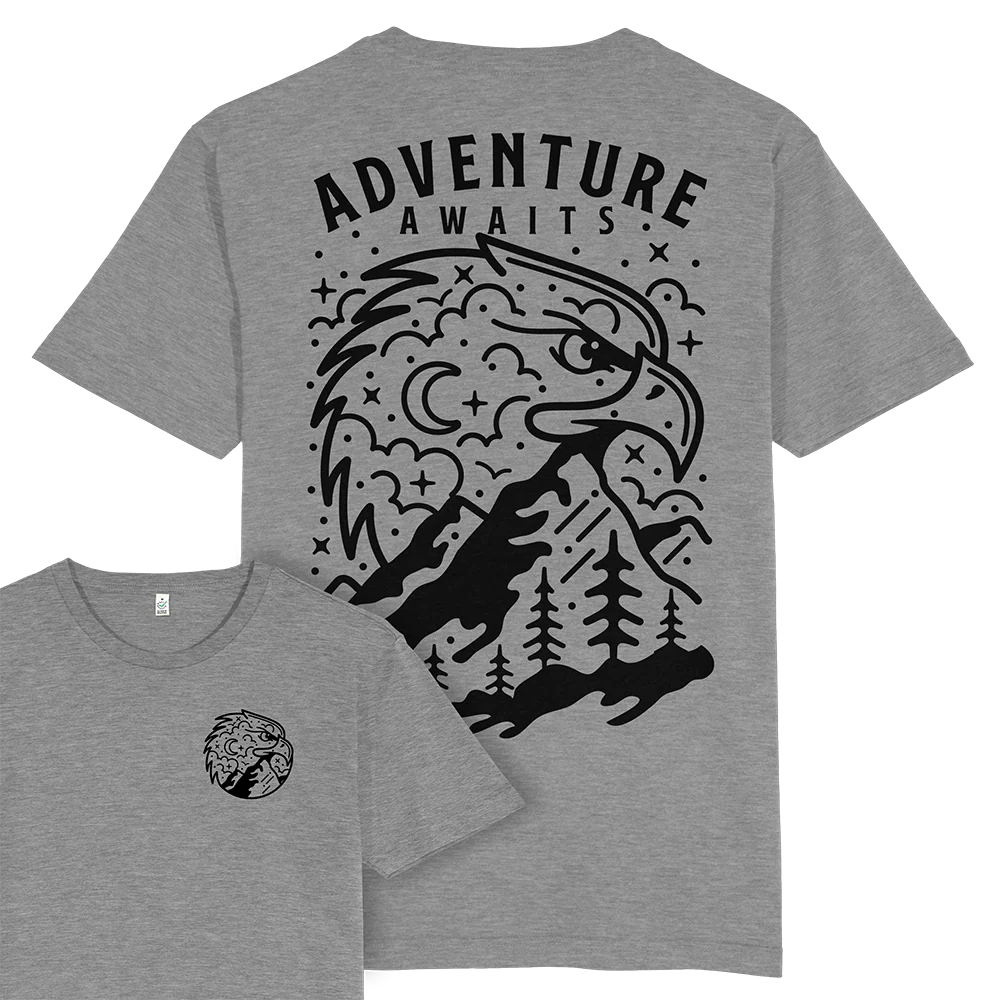 Adventure Awaits T-shirt / Back Print - Image 3