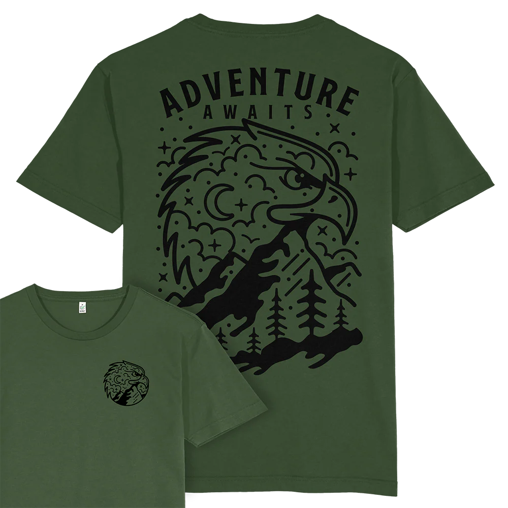 Adventure Awaits T-shirt / Back Print - Image 4