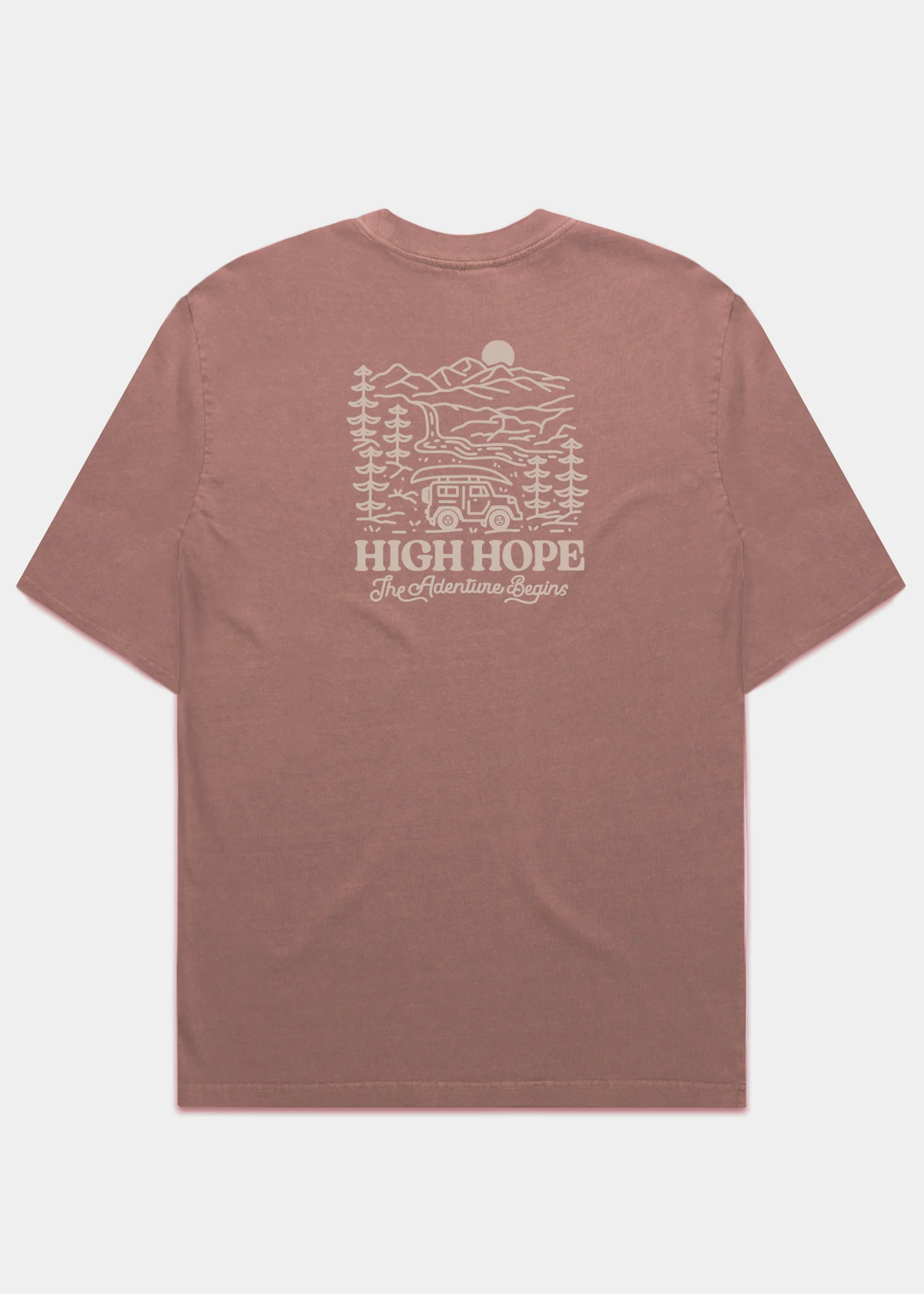 Adventure Begins Heavyweight T-shirt / Back Print - Image 5