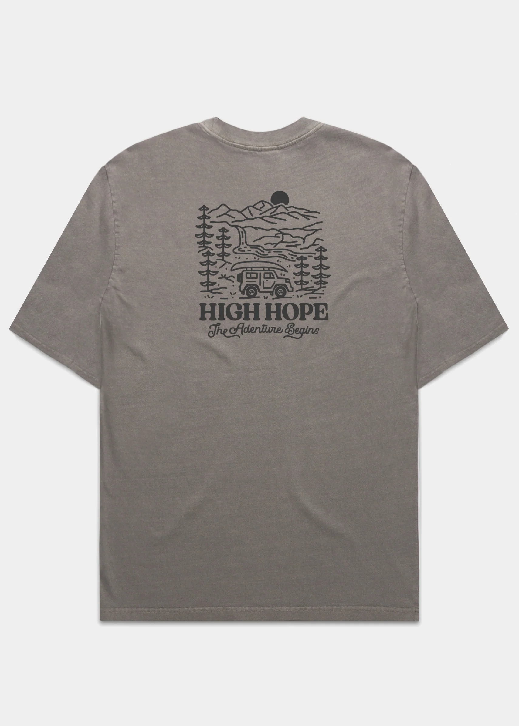 Adventure Begins Heavyweight T-shirt / Back Print - Image 7