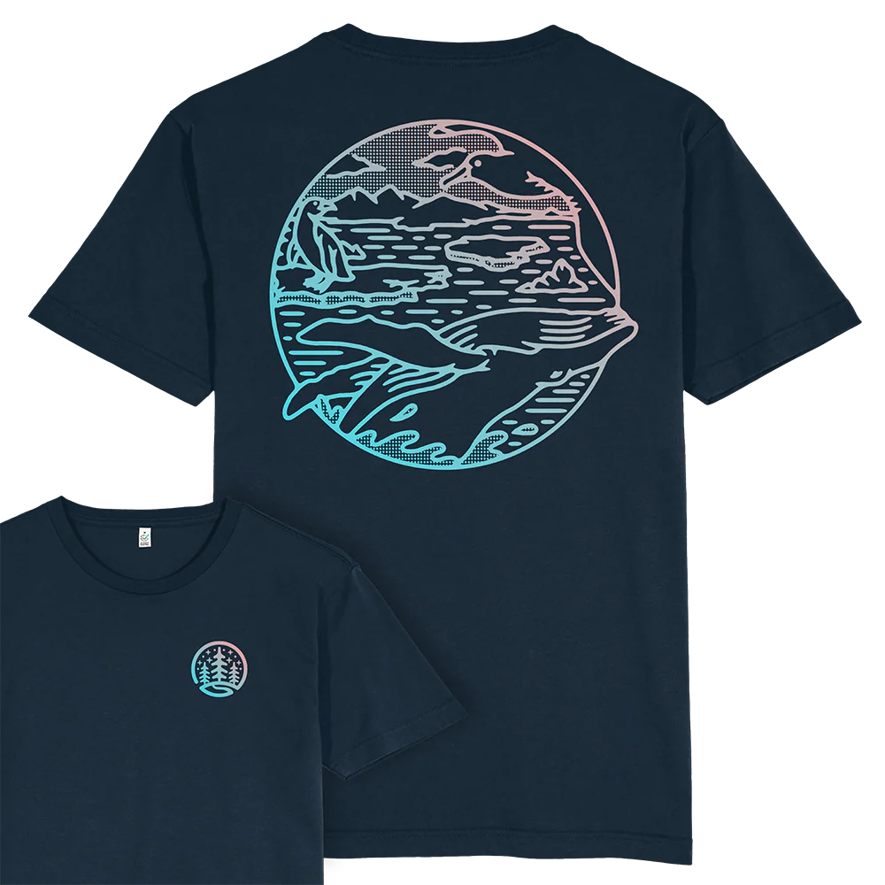 Antarctica Scene T-shirt / Back Print