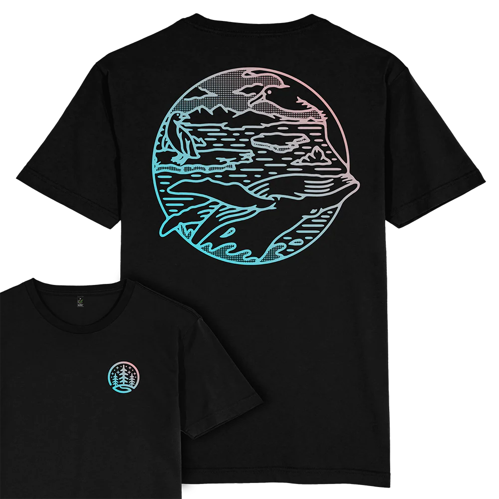 Antarctica Scene T-shirt / Back Print - Image 2