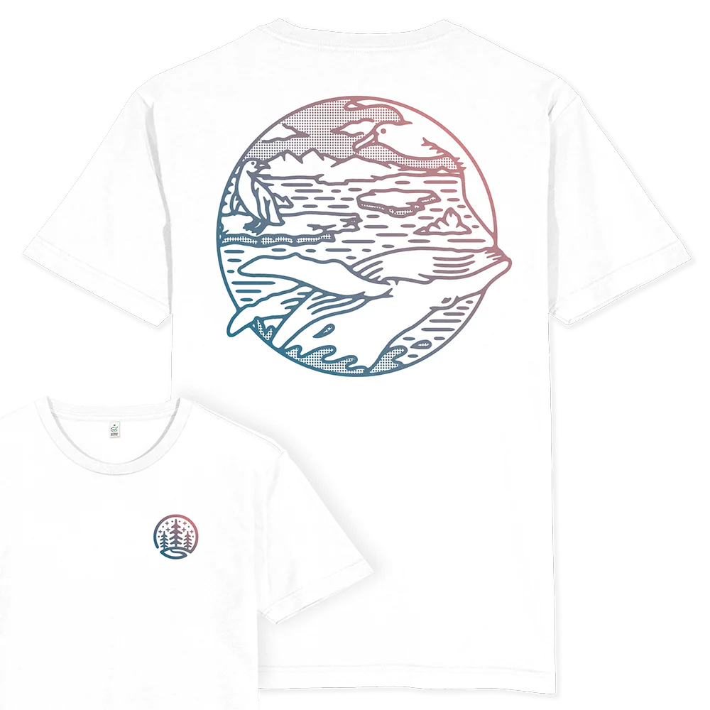 Antarctica Scene T-shirt / Back Print - Image 4
