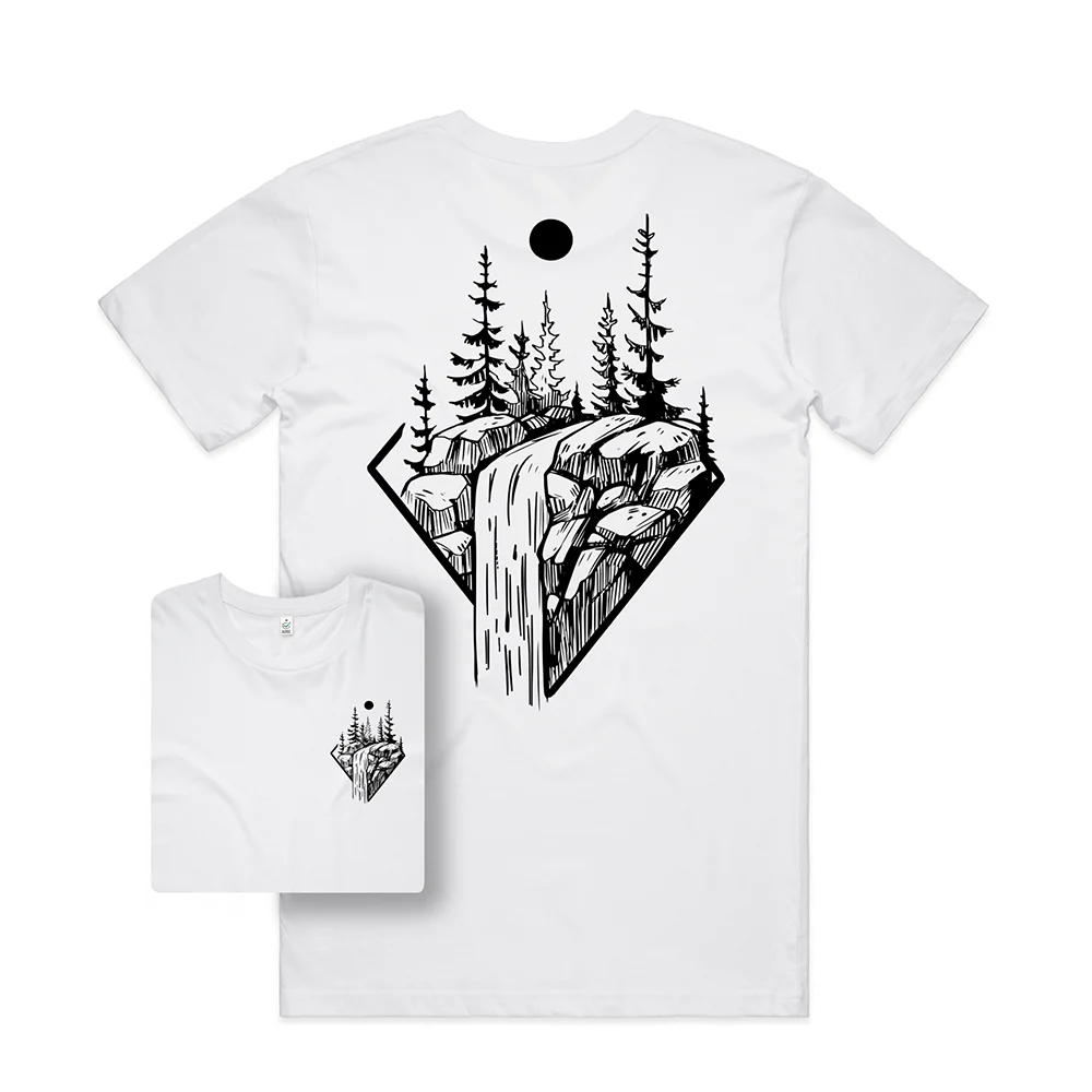 Autumn Stream T-shirt / Back Print - Image 5