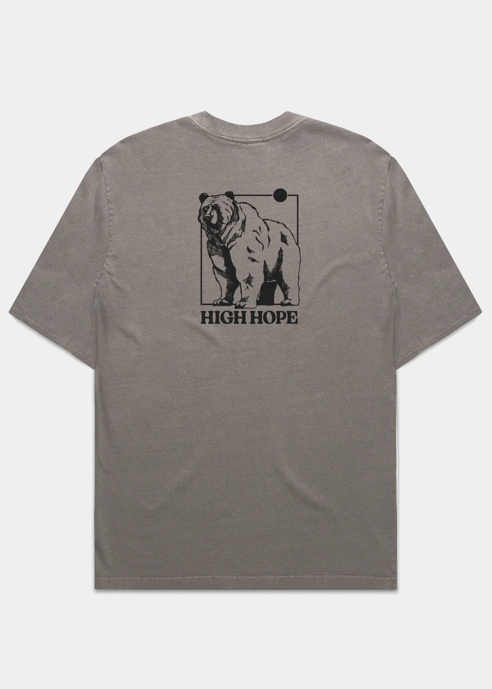 Bear Heavyweight T-shirt / Back Print - Image 3