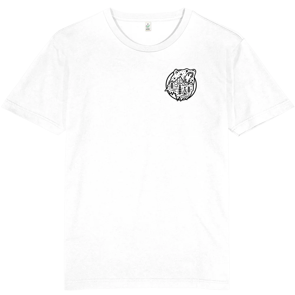 Bear Scene T-shirt / Pocket Print - Image 4