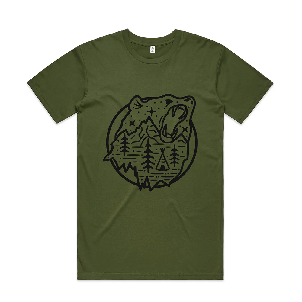 Bear Scene T-shirt / Front Print - Image 4
