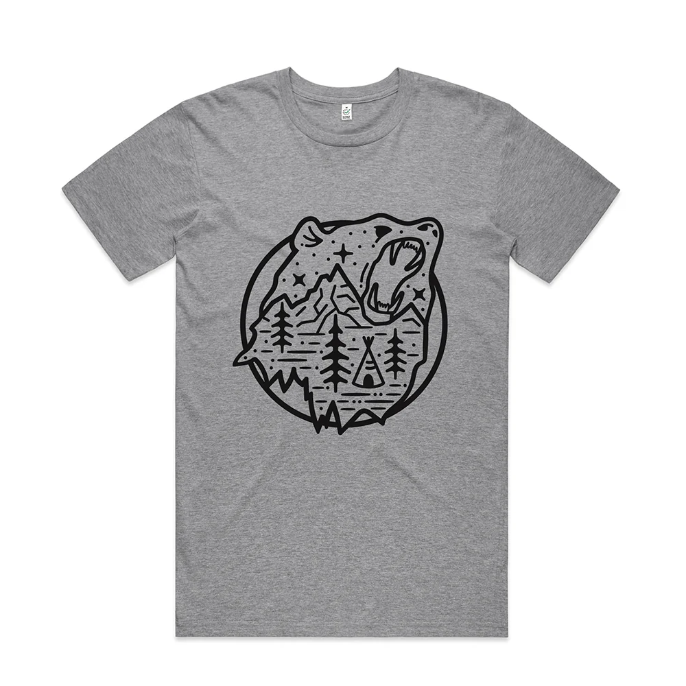 Bear Scene T-shirt / Front Print - Image 6