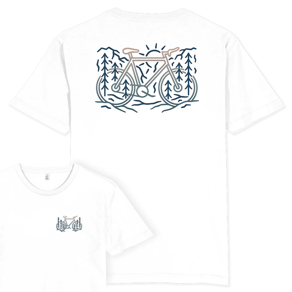 Bike Scene T-shirt / Back Print - Image 3