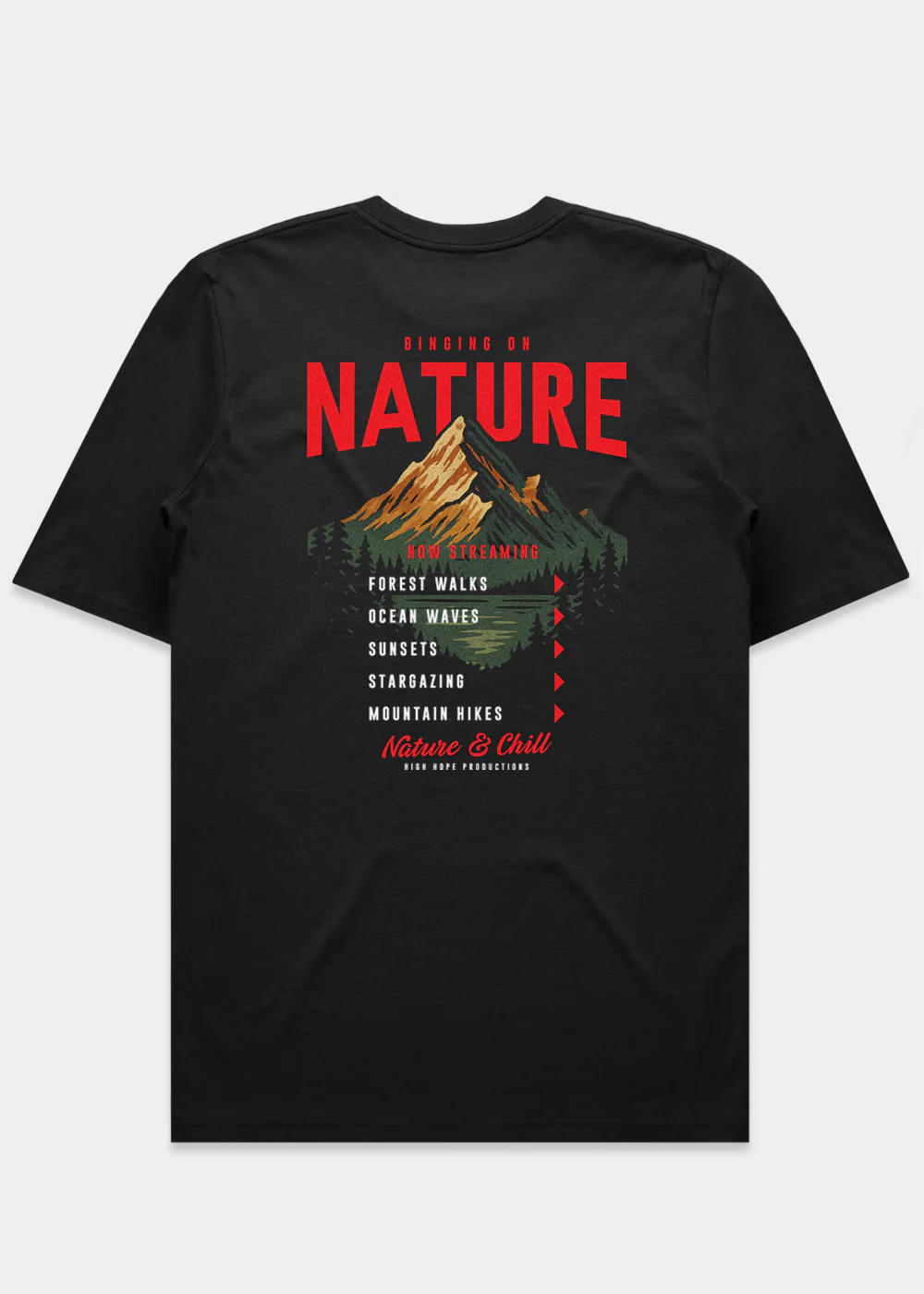 Binging On Nature T-shirt / Back Print