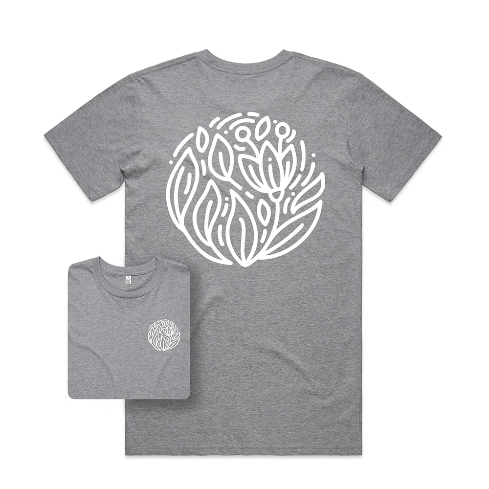 Flower Emblem T-shirt / Back Print - Image 5