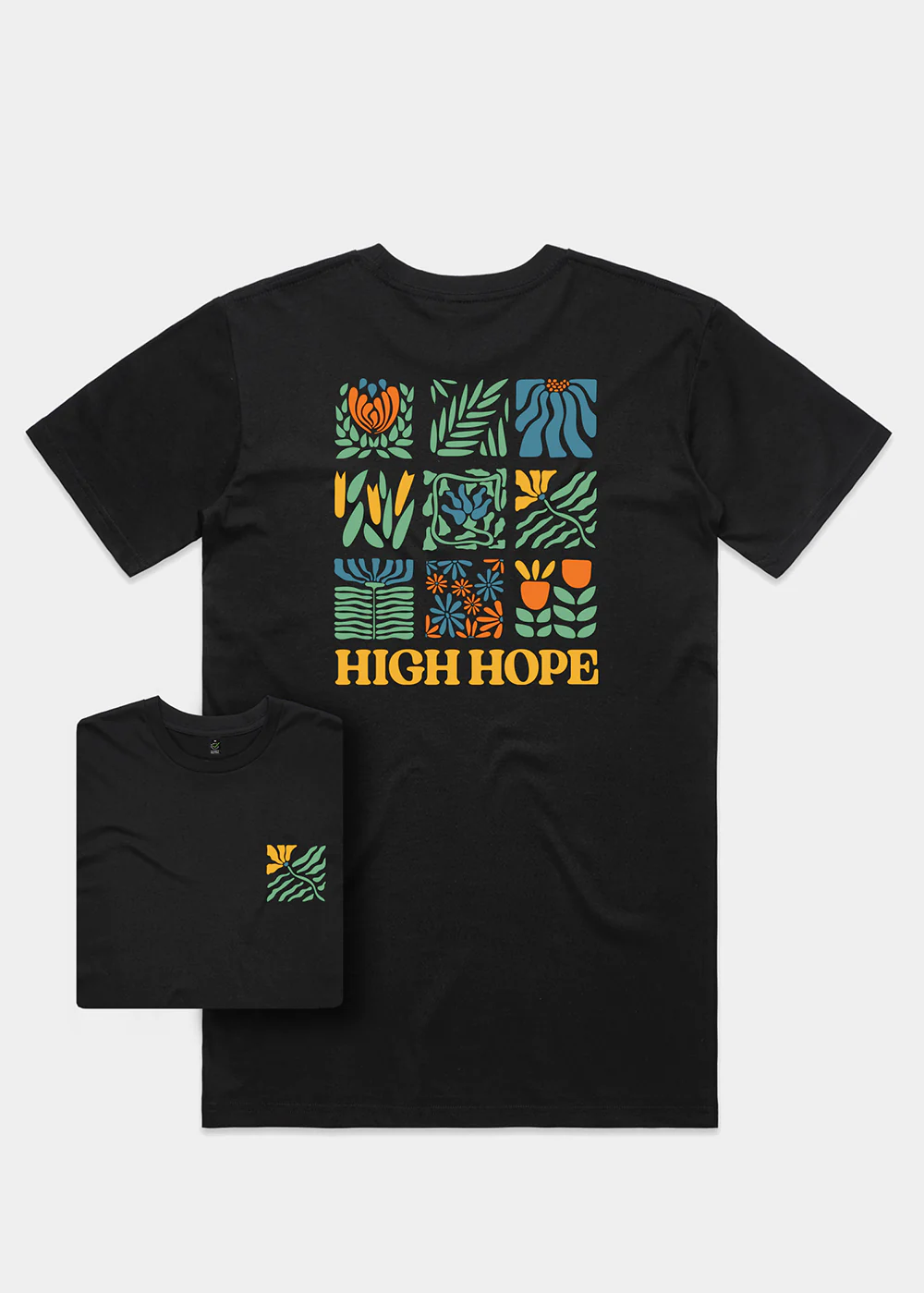Botanical Tile T-shirt / Back Print - Image 4