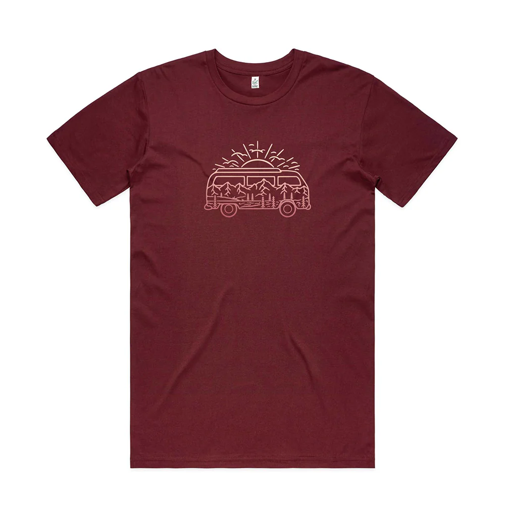 Campervan & Mountains T-shirt / Front Print - Image 2