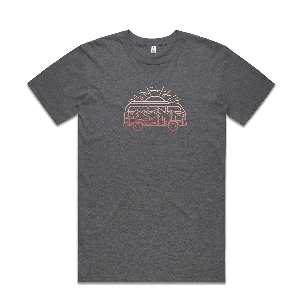 Campervan & Mountains T-shirt / Front Print - Image 4