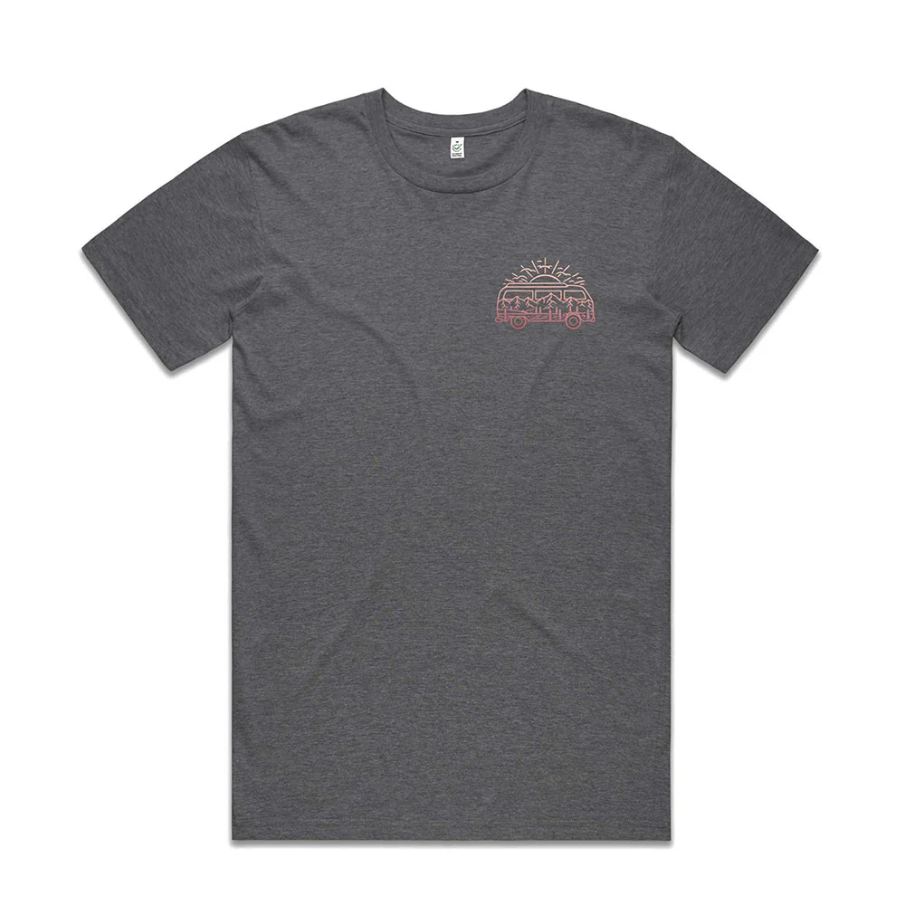 Campervan & Mountains T-shirt / Pocket Print - Image 2