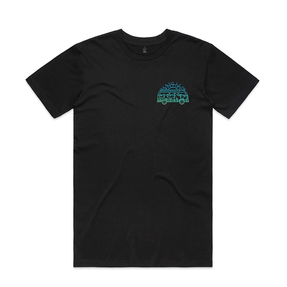 Campervan & Mountains T-shirt / Pocket Print - Image 3