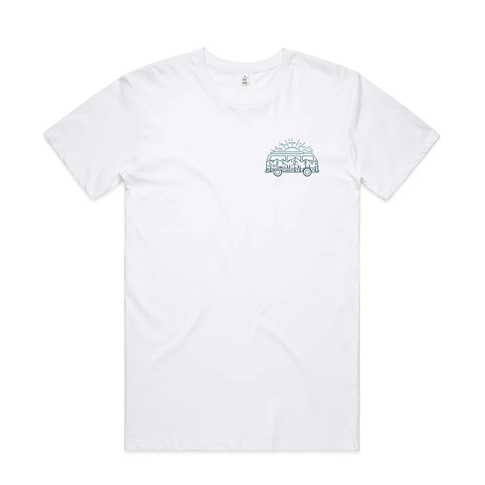 Campervan & Mountains T-shirt / Pocket Print - Image 4