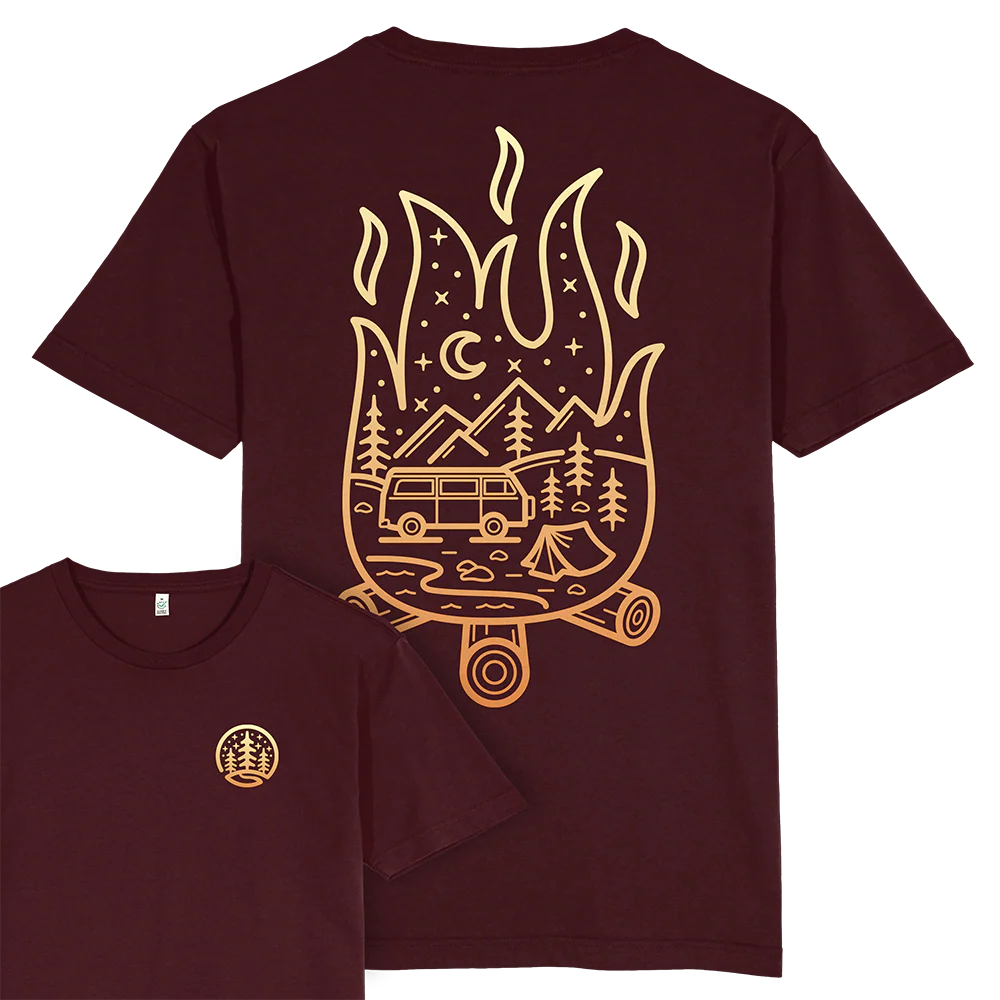 Campfire Scene T-shirt / Back Print