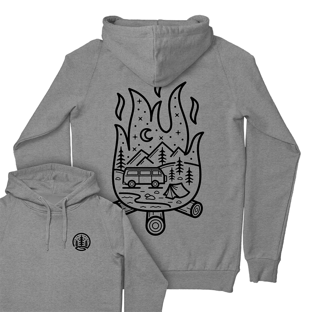 Campfire Hoodie / Back Print - Image 3