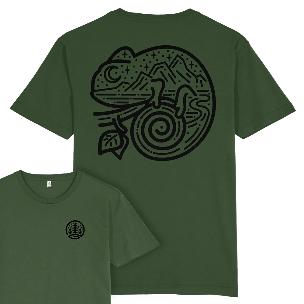 Chameleon T-shirt / Back Print - Image 5