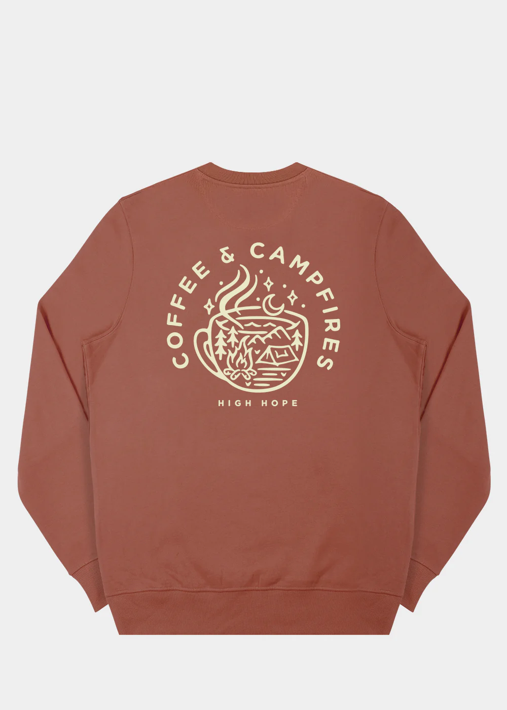 Coffee & Campfires Sweatshirt / Back Print - Image 3