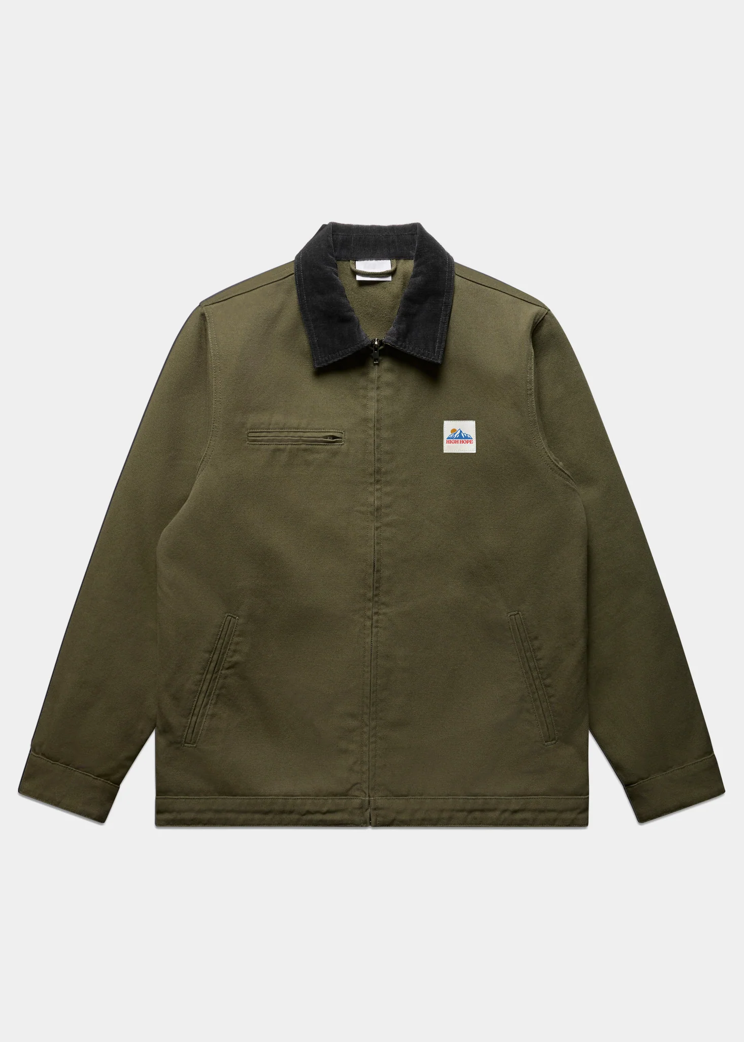 Cord Collar Canvas Jacket - Image 2