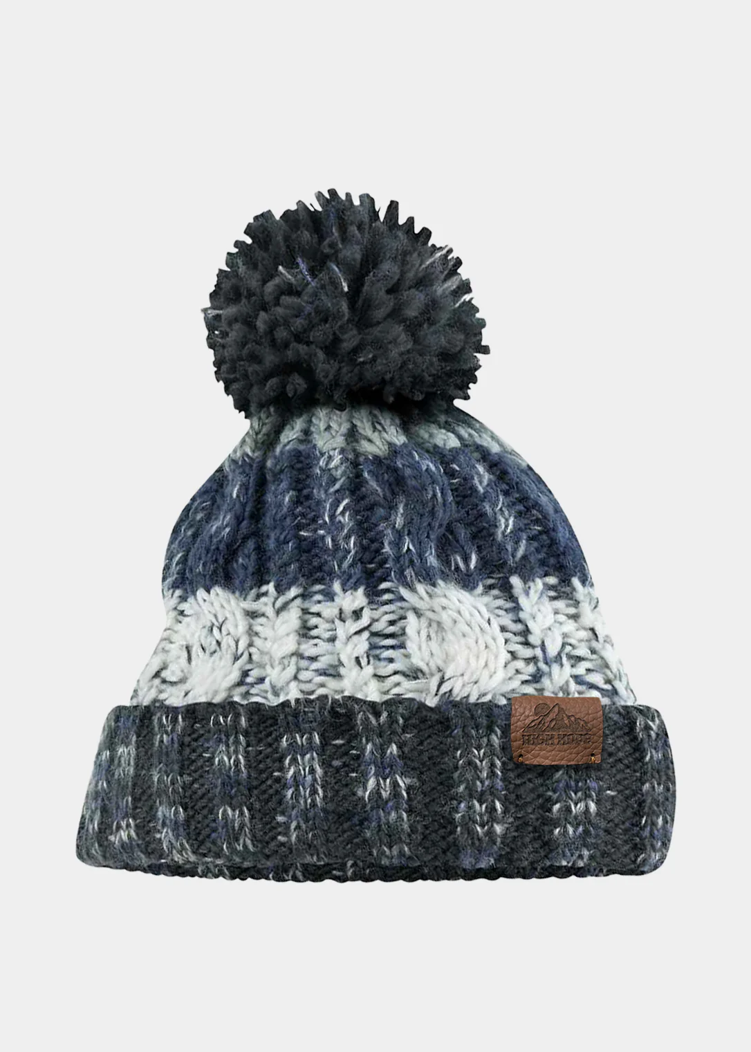 Corkscrew Knit Pom Beanie - Image 3