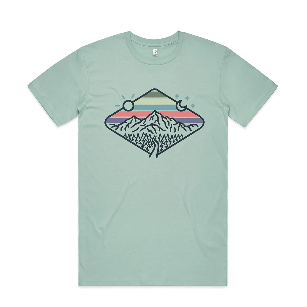 Day & Night Mountains T-shirt / Front Print - Image 2