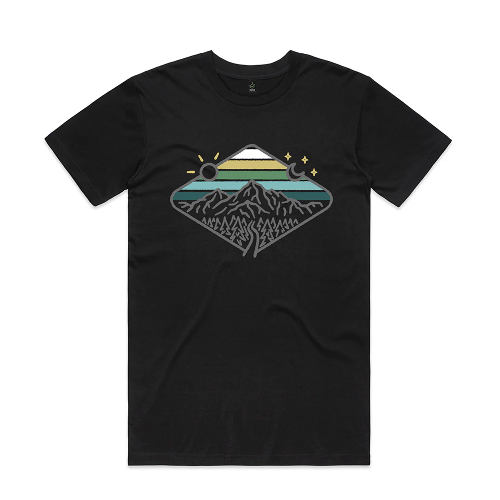 Day & Night Mountains T-shirt / Front Print - Image 4