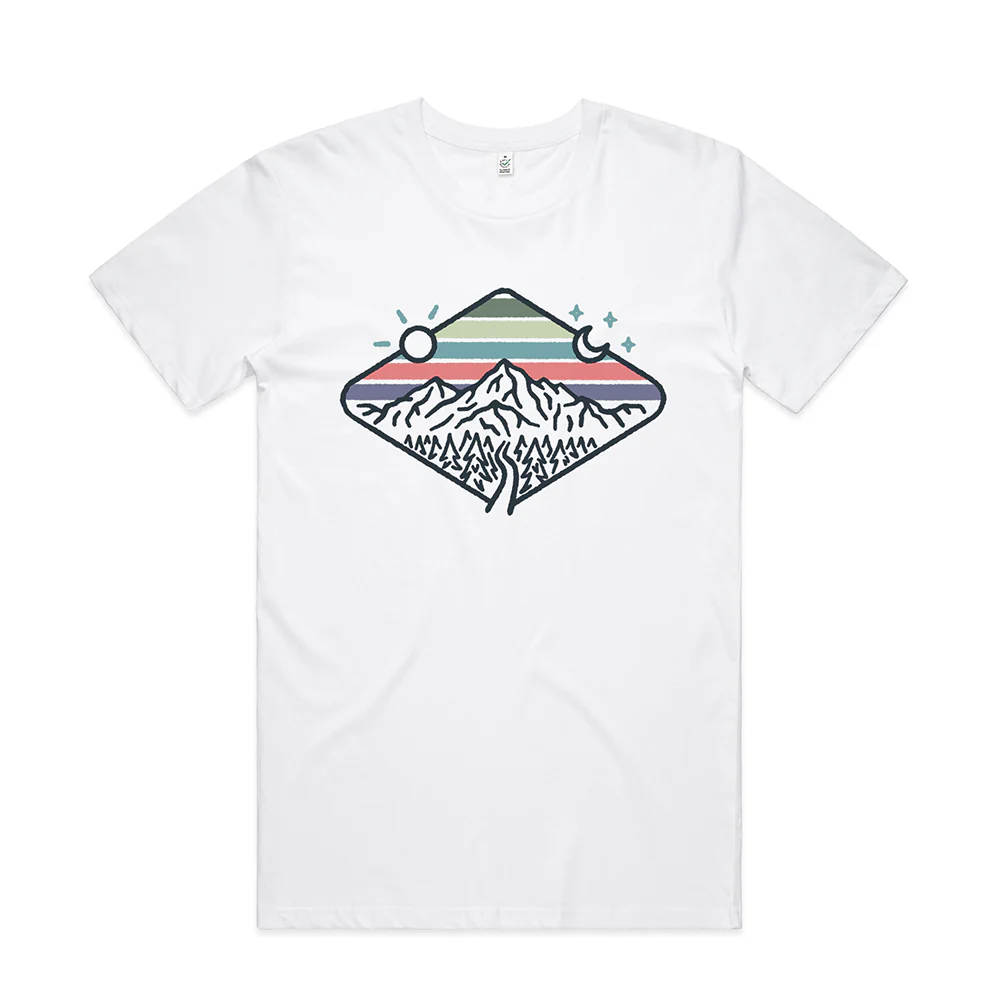 Day & Night Mountains T-shirt / Front Print - Image 5