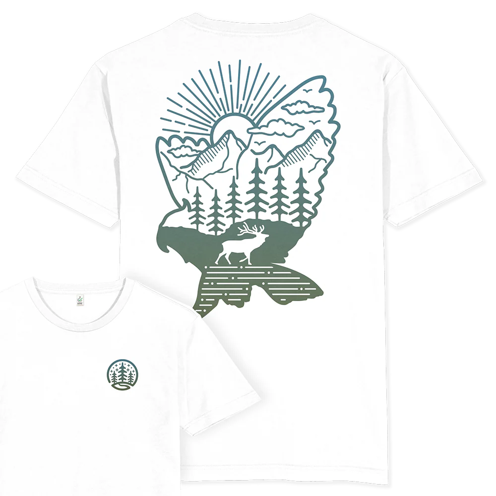 Deer & Owl T-shirt / Back Print