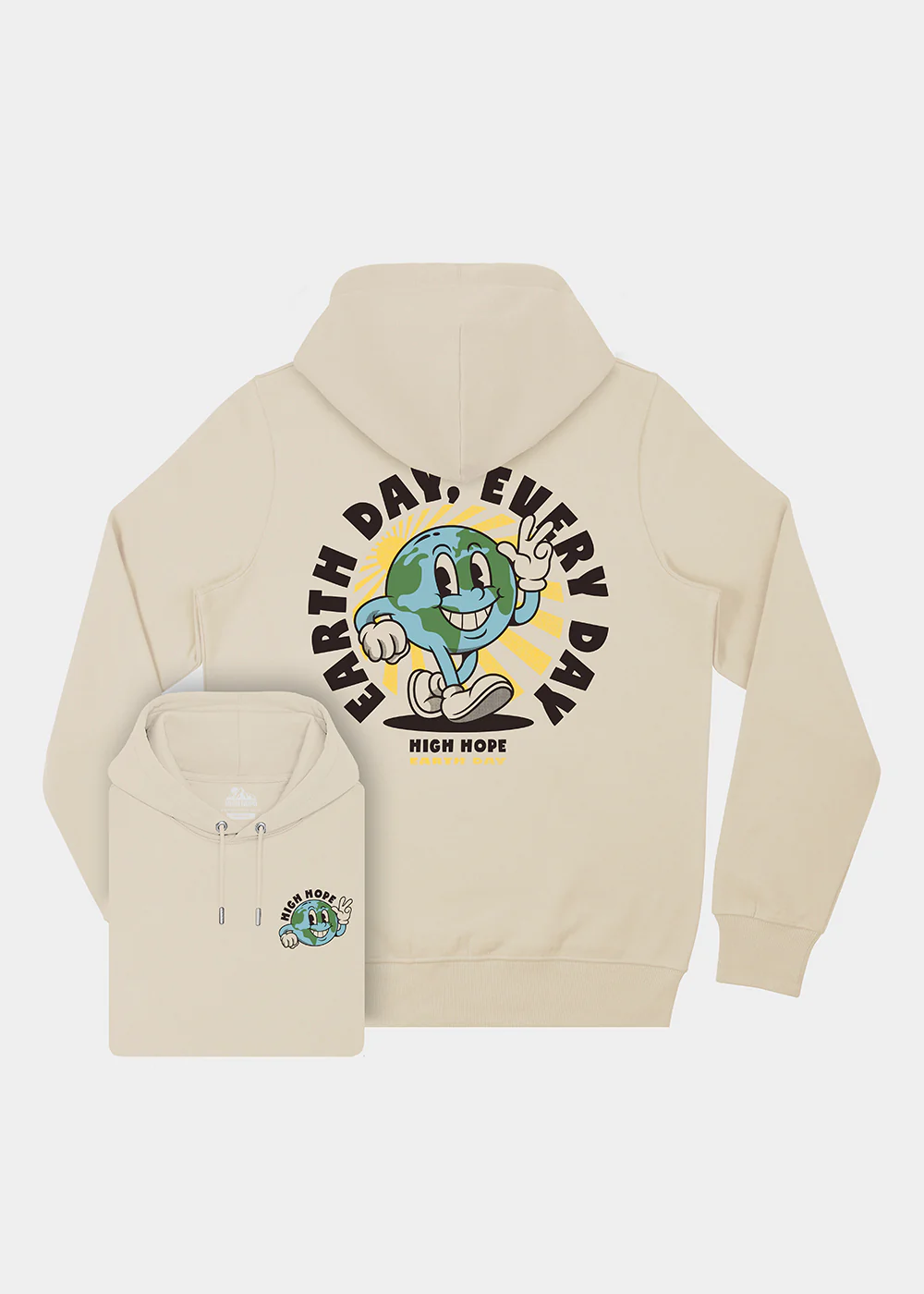 Earth Day Every Day Hoodie / Back Print - Image 2