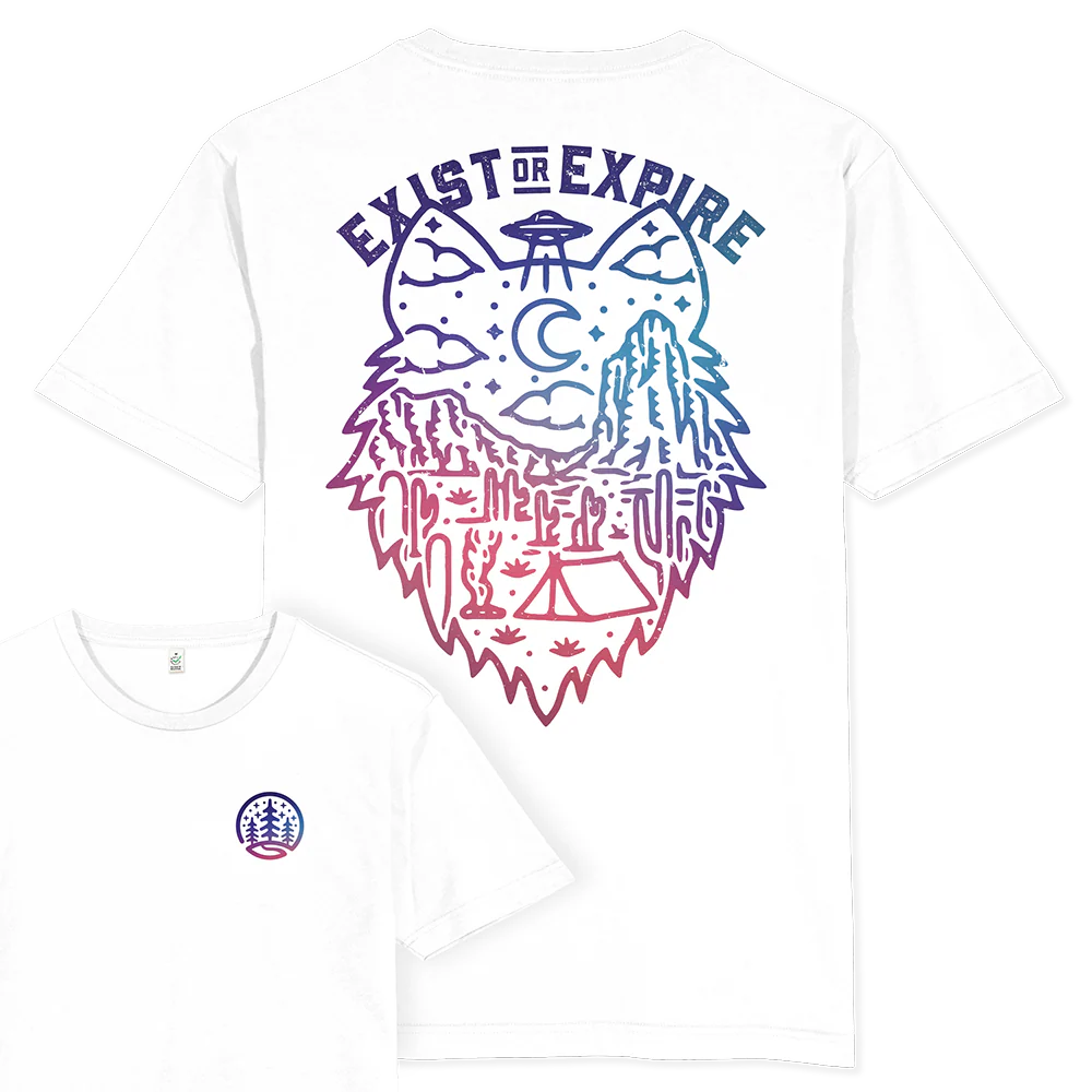 Exist or Expire T-shirt / Back Print - Image 3