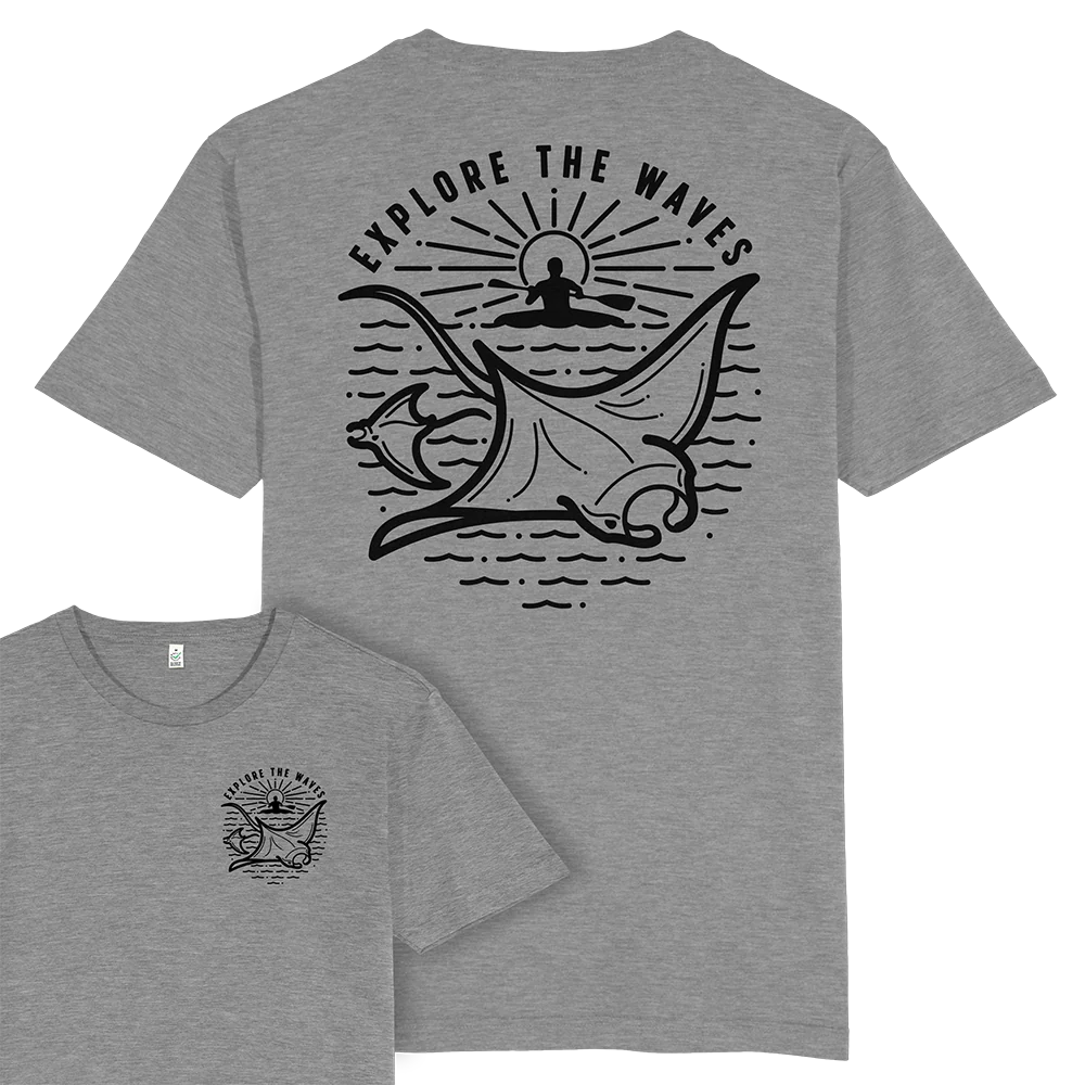 Explore the Waves T-shirt / Back Print - Image 3