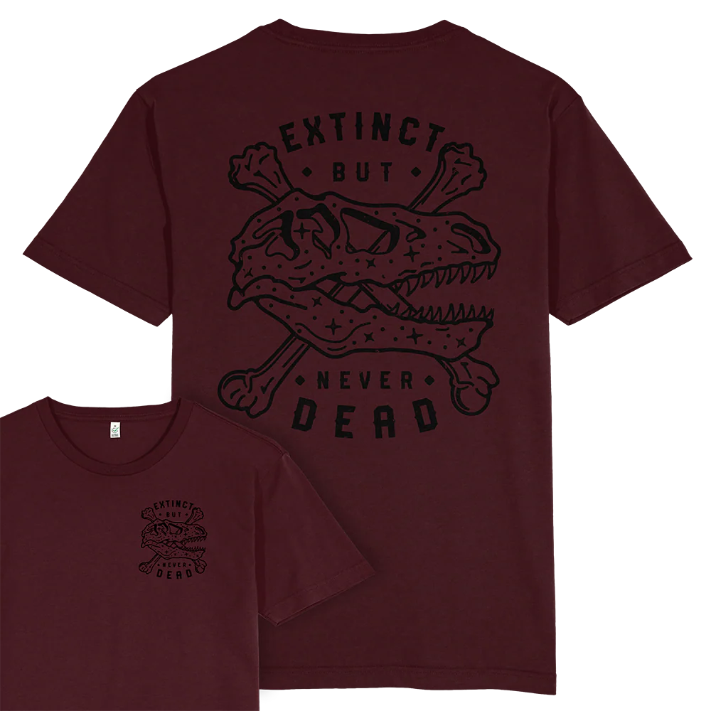 Extinct But Never Dead T-shirt / Back Print - Image 5