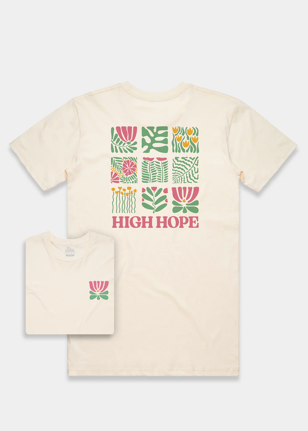 Floral Tile T-shirt / Back Print