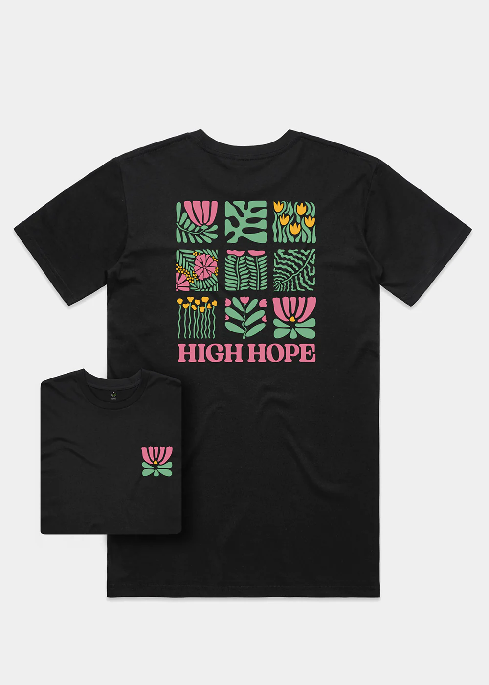 Floral Tile T-shirt / Back Print - Image 2