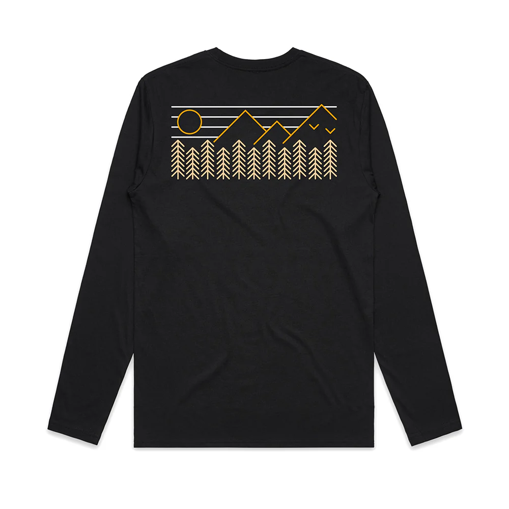 Forest Mountains Back Print / Long Sleeve - Image 3