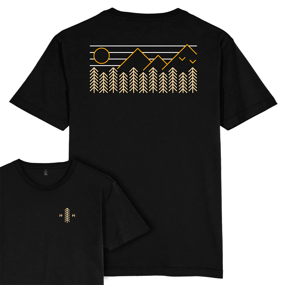 Forest Mountains T-shirt / Back Print - Image 2