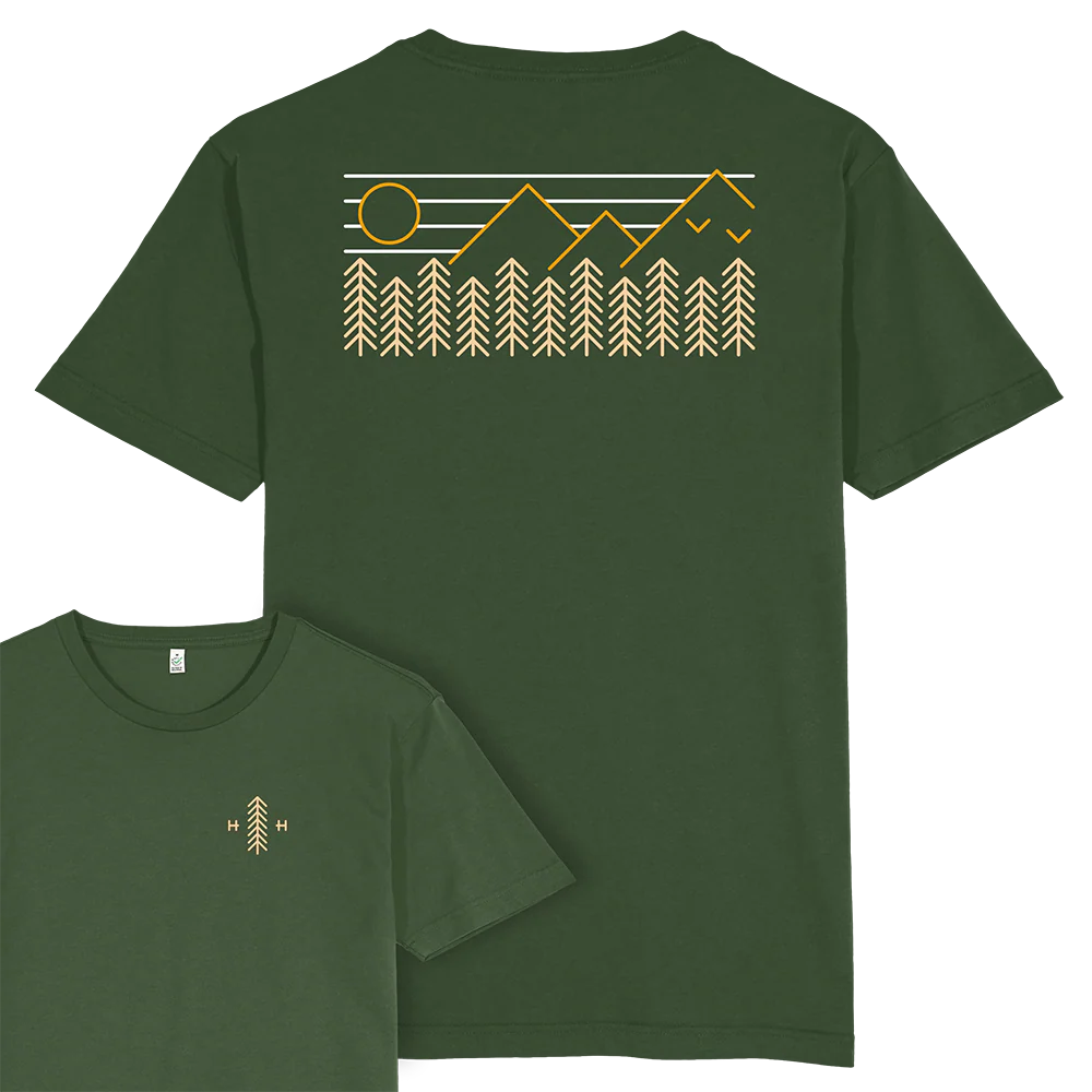 Forest Mountains T-shirt / Back Print - Image 4