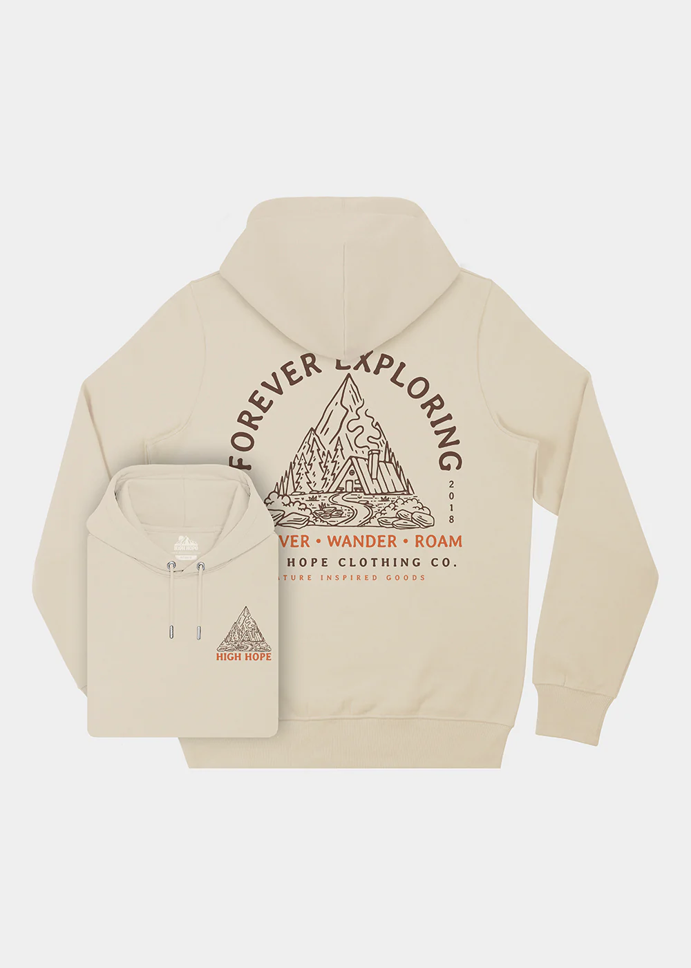 Forever Exploring Hoodie / Back Print - Image 3