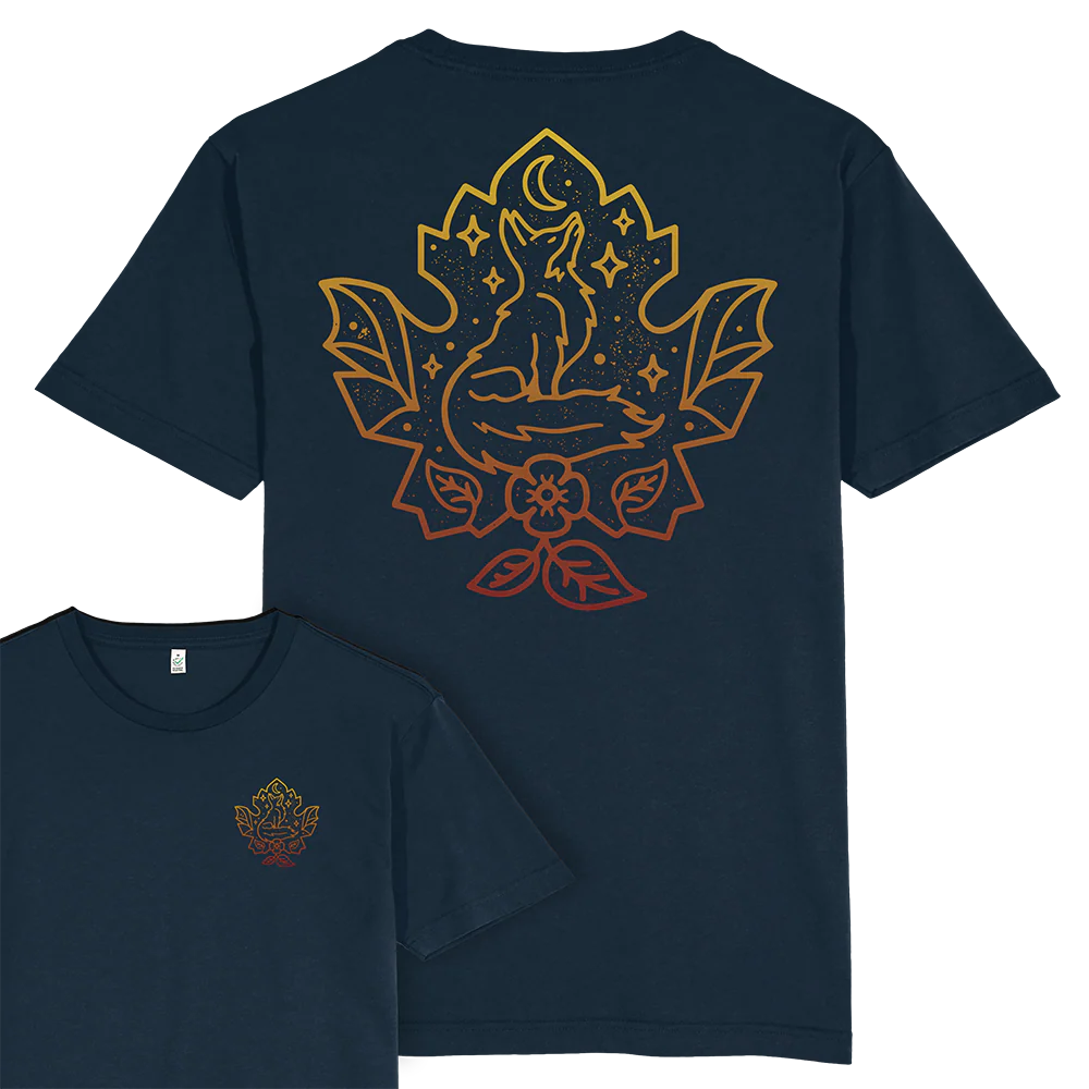 Fox Leaf T-shirt / Back Print - Image 3