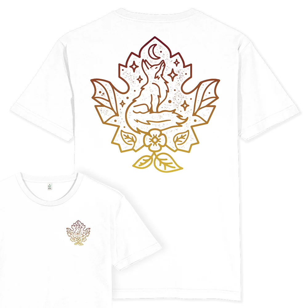 Fox Leaf T-shirt / Back Print - Image 4