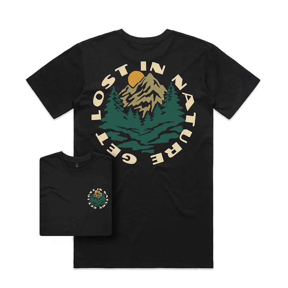 Get Lost in Nature T-shirt / Back Print - Image 2