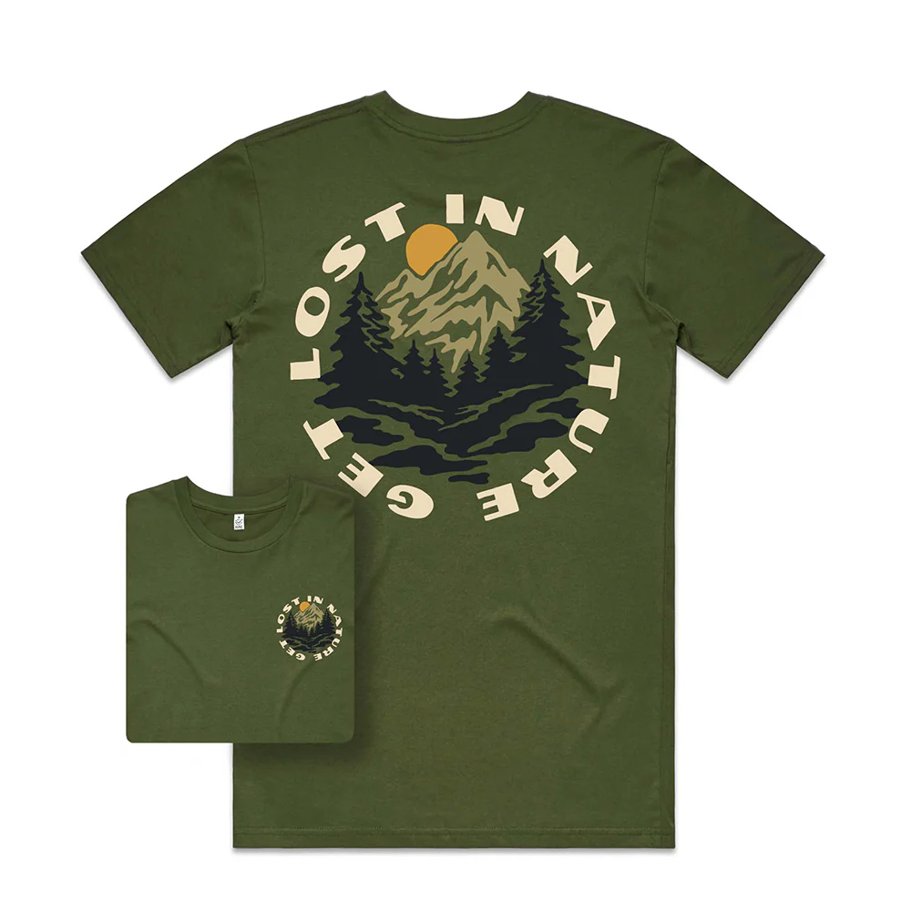 Get Lost in Nature T-shirt / Back Print - Image 3