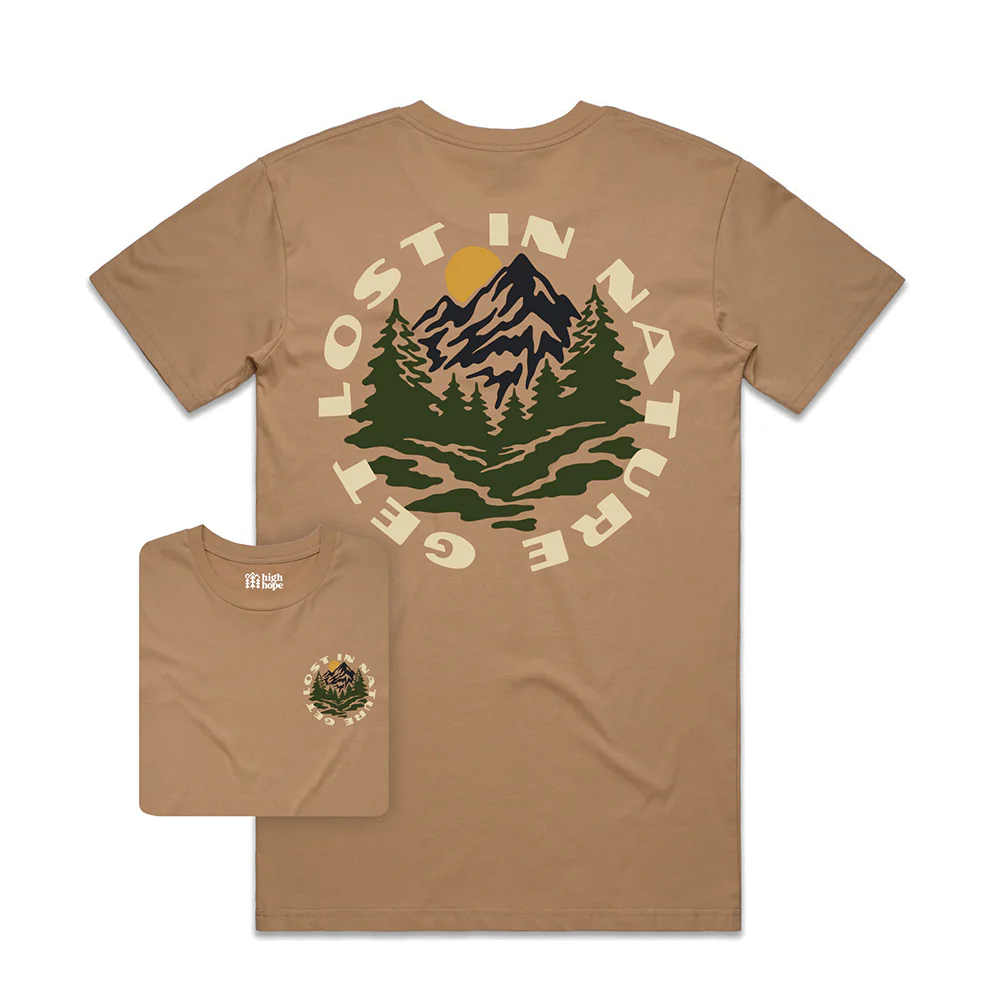 Get Lost in Nature T-shirt / Back Print - Image 4