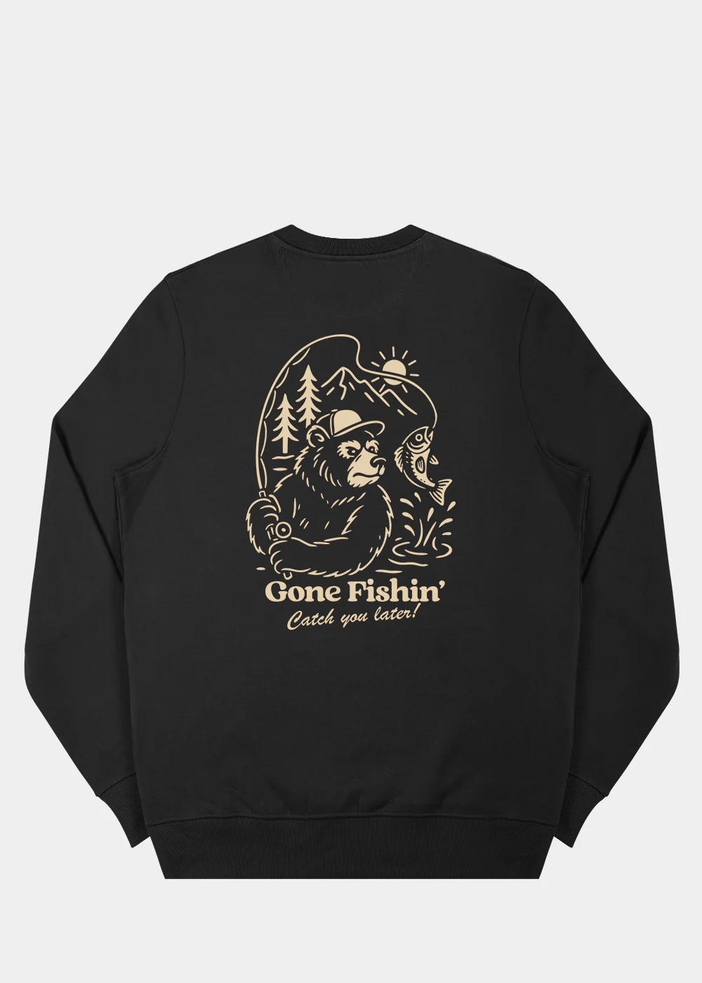 Gone Fishin' Sweatshirt / Back Print - Image 6