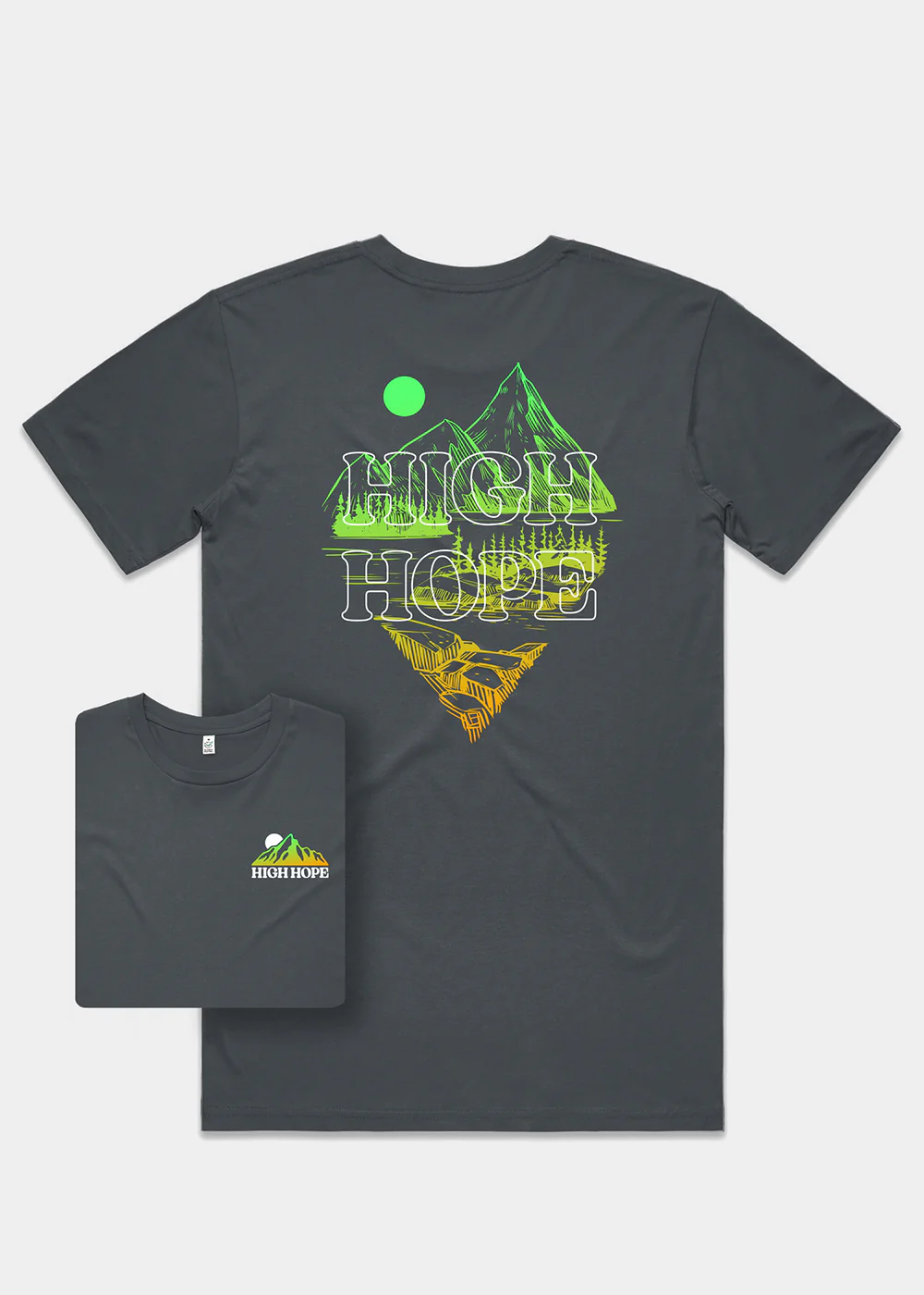 Gradient Peak T-shirt / Back Print - Image 2