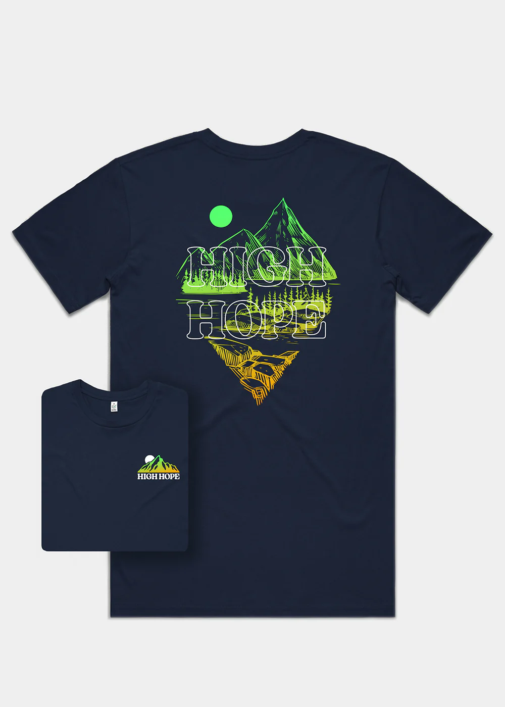 Gradient Peak T-shirt / Back Print - Image 3